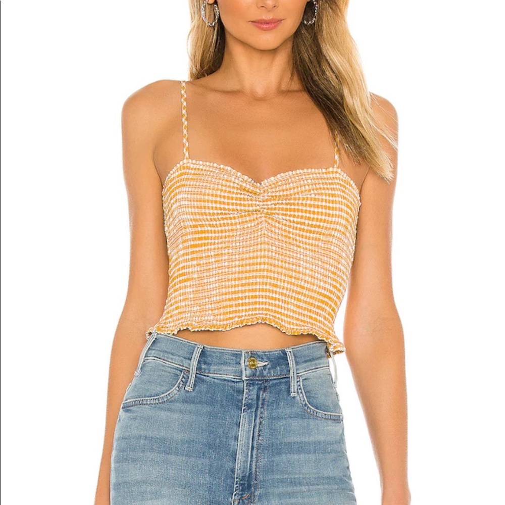 Revolve Hello Sunshine Smocked Top